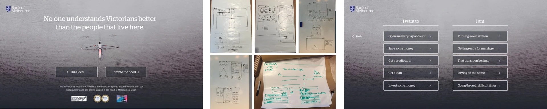 Prototype validation, comparing the two interaction models tested with users.